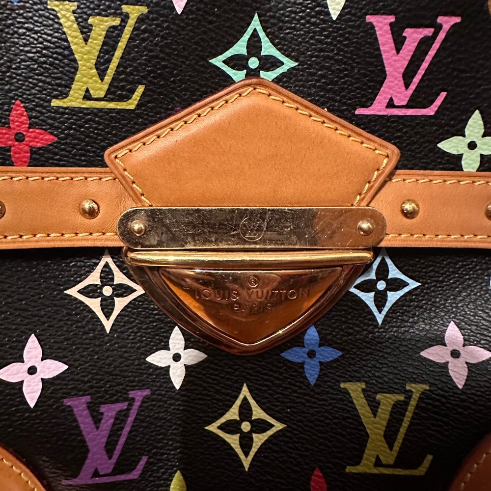 Louis Vuitton Black Multicolor Monogram Rita Hobo Bag - Picture 10 of 17